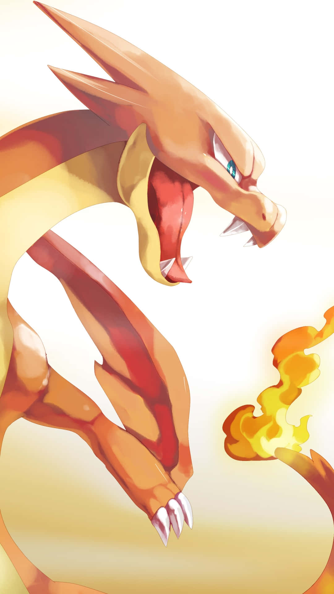 Pokemon Charizard, Charizard, orange and yellow scales, Full HD Phone Wallpaper