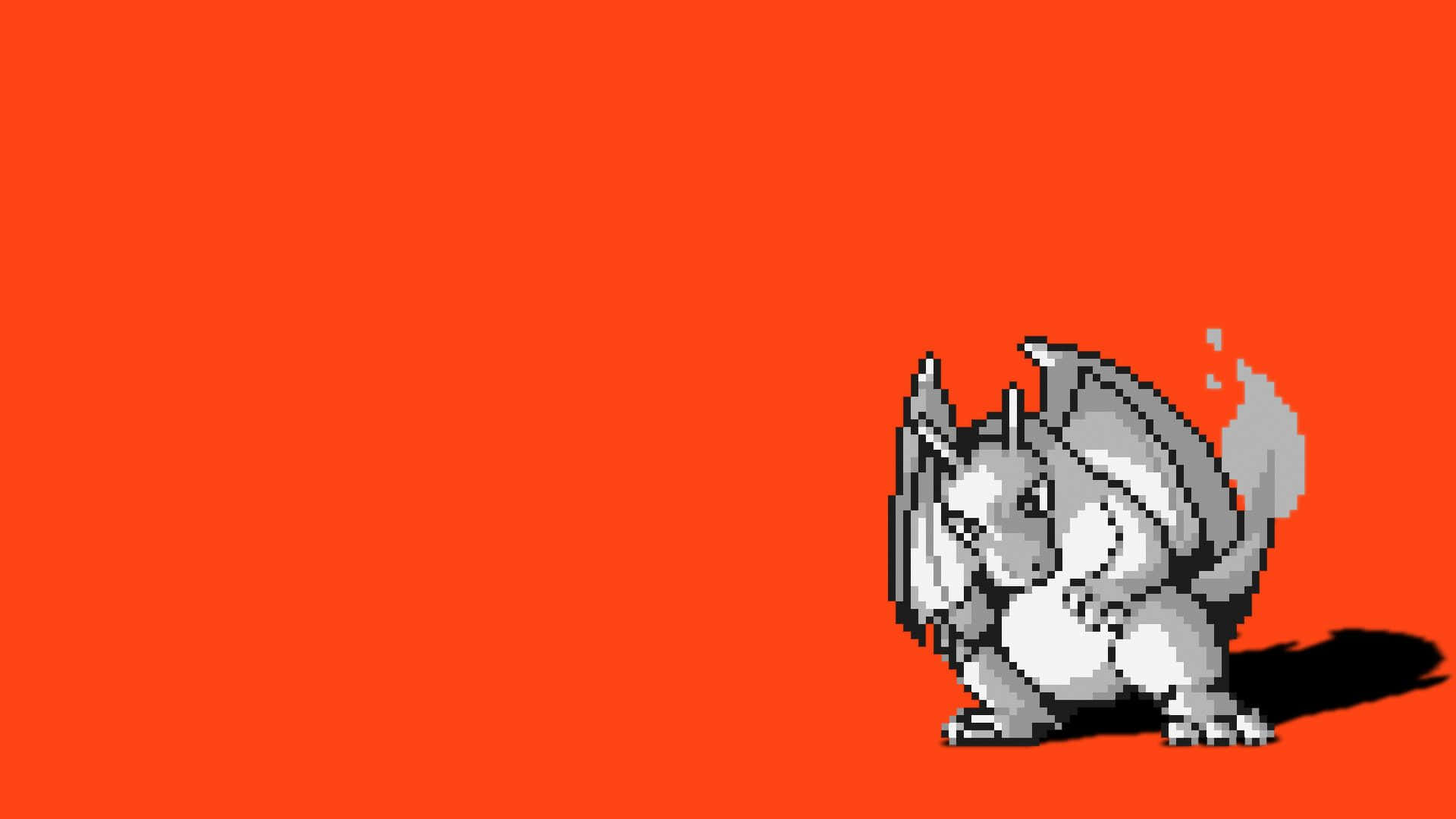 Pokemon Charizard, white, black, Full HD Desktop Wallpaper