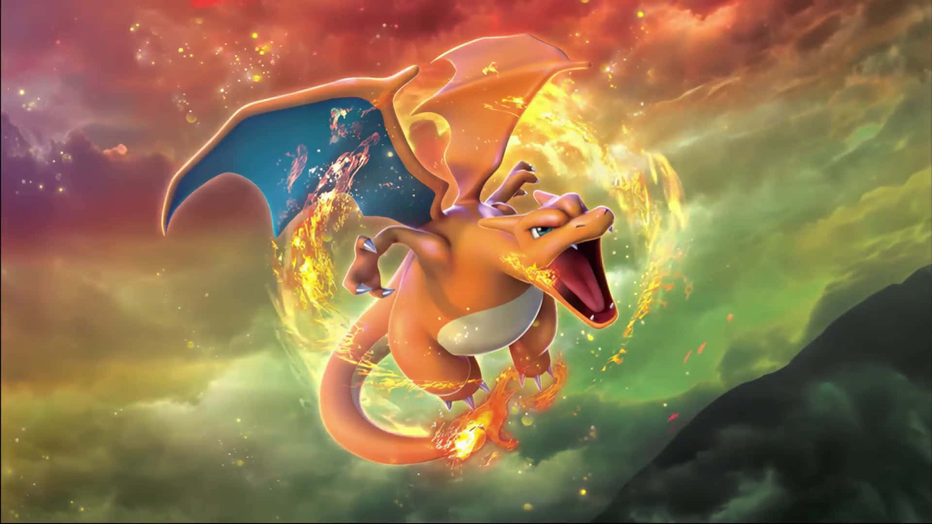 Pokemon Charizard, Charizard, fiery, Full HD Desktop Wallpaper