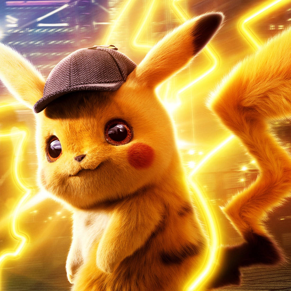 Pokemon Detective Pikachu, Pikachu, detective cap, SD Desktop Wallpaper