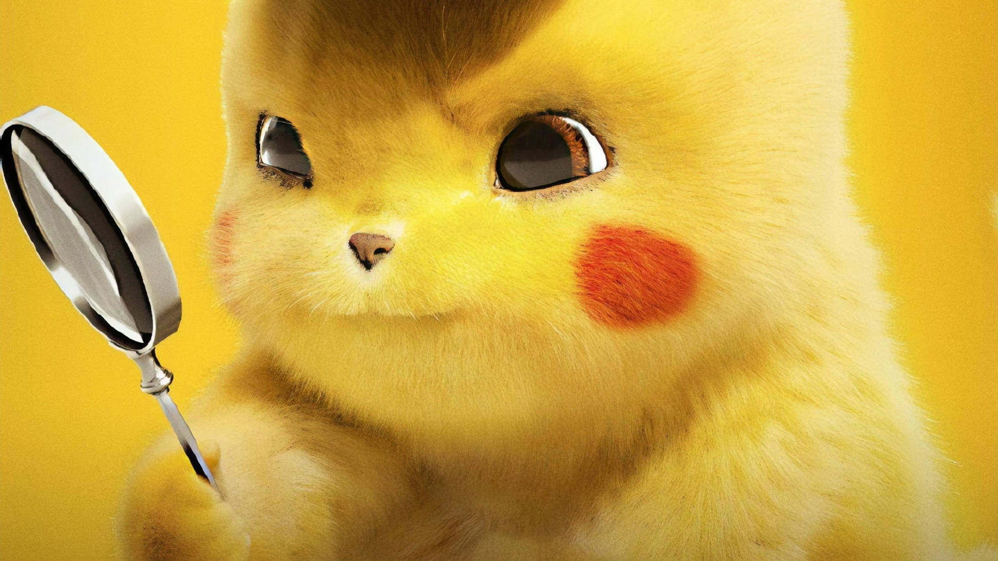 Pokemon Detective Pikachu, Pikachu, magnifying glass, Full HD Desktop Wallpaper