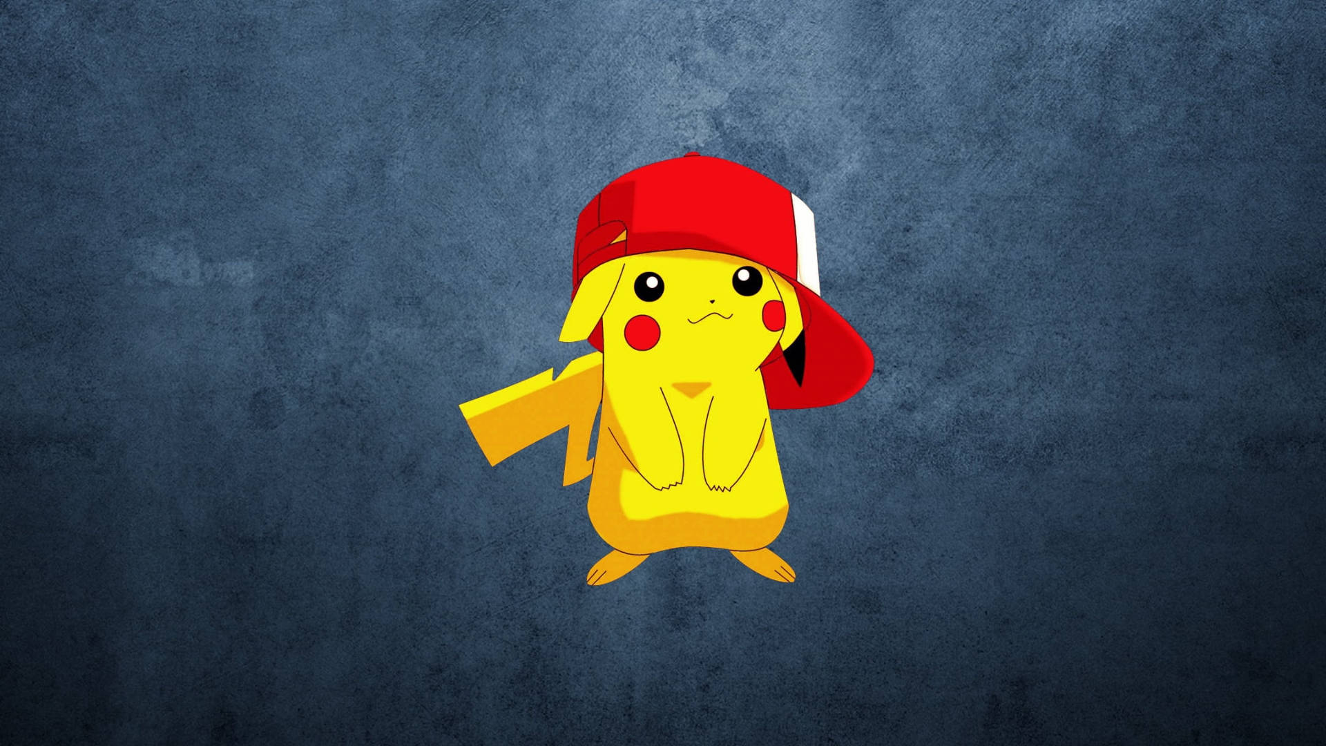 Pikachu, yellow, red and white cap, Full HD Desktop Wallpaper