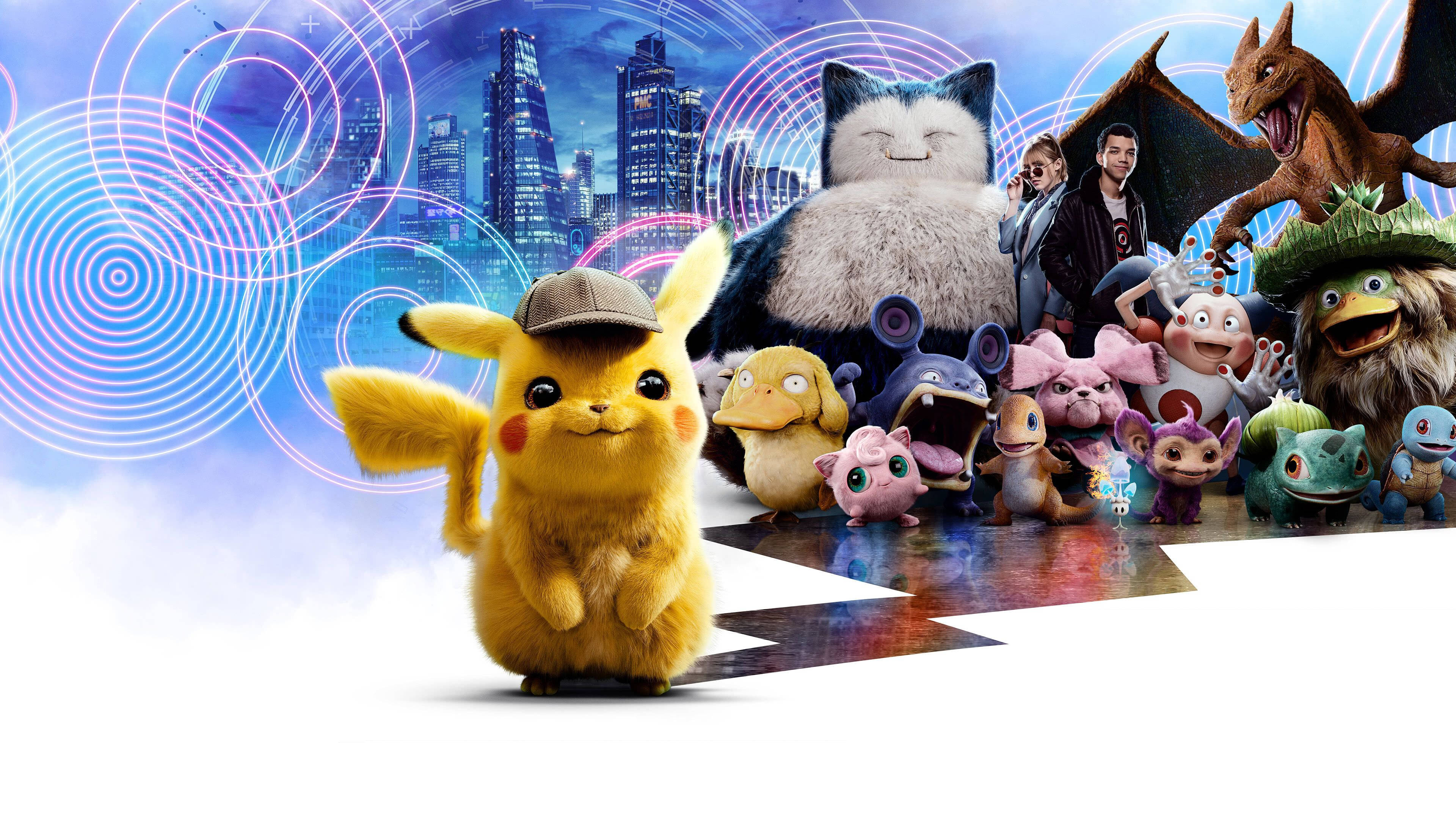 Pokemon Detective Pikachu, Pikachu, detective hat, 4K Desktop Wallpaper