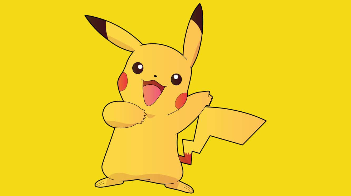 Pikachu, yellow, red cheeks, HD Desktop Wallpaper