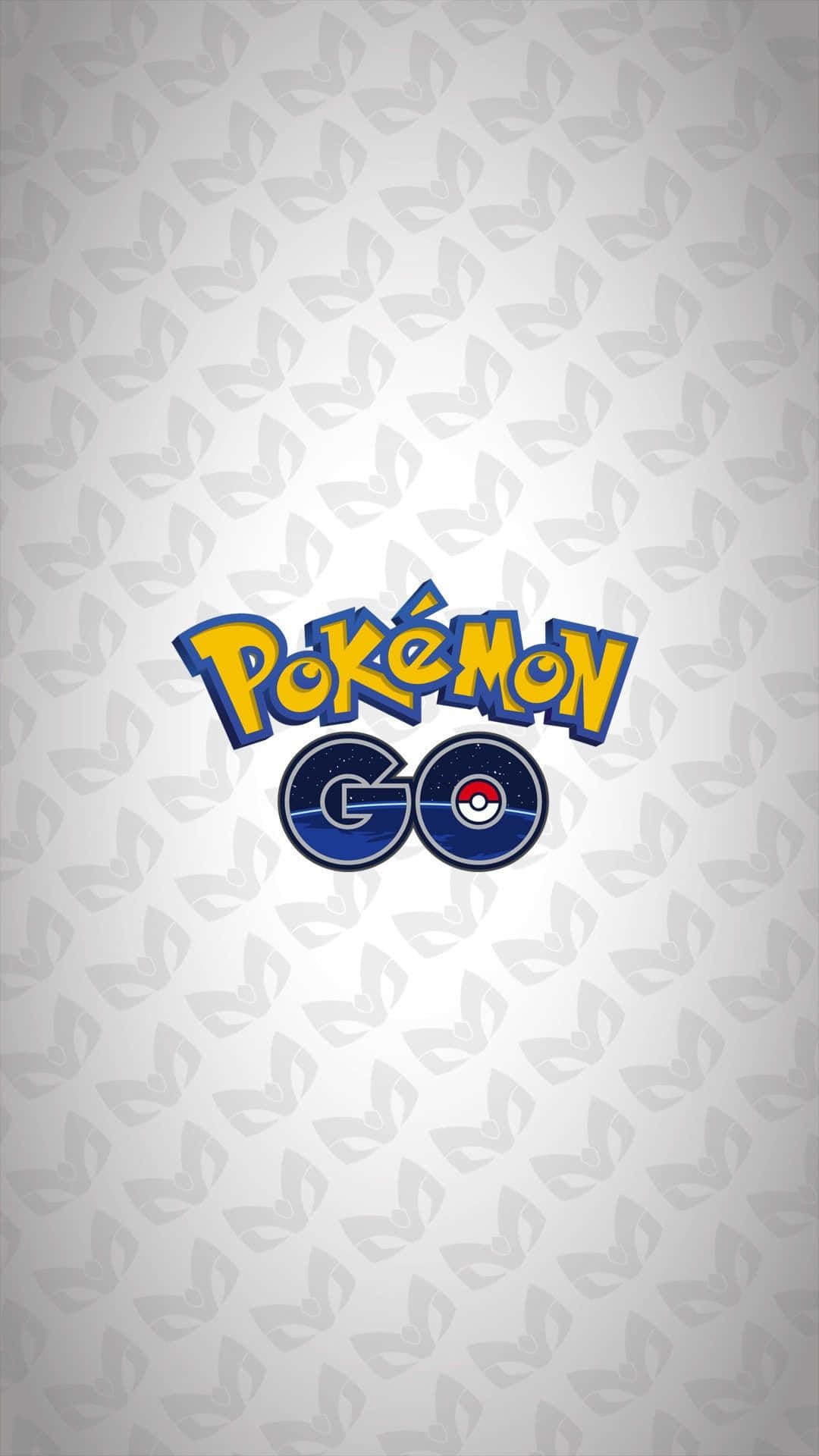 Pokemon GO, logo, light gray background, Full HD Phone Wallpaper