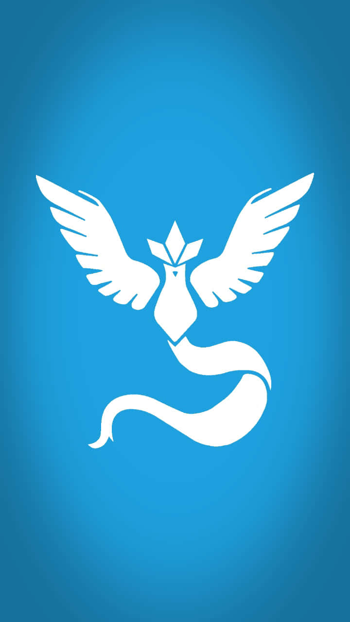Pokemon Logo, white stylized bird, wings, HD Phone Wallpaper