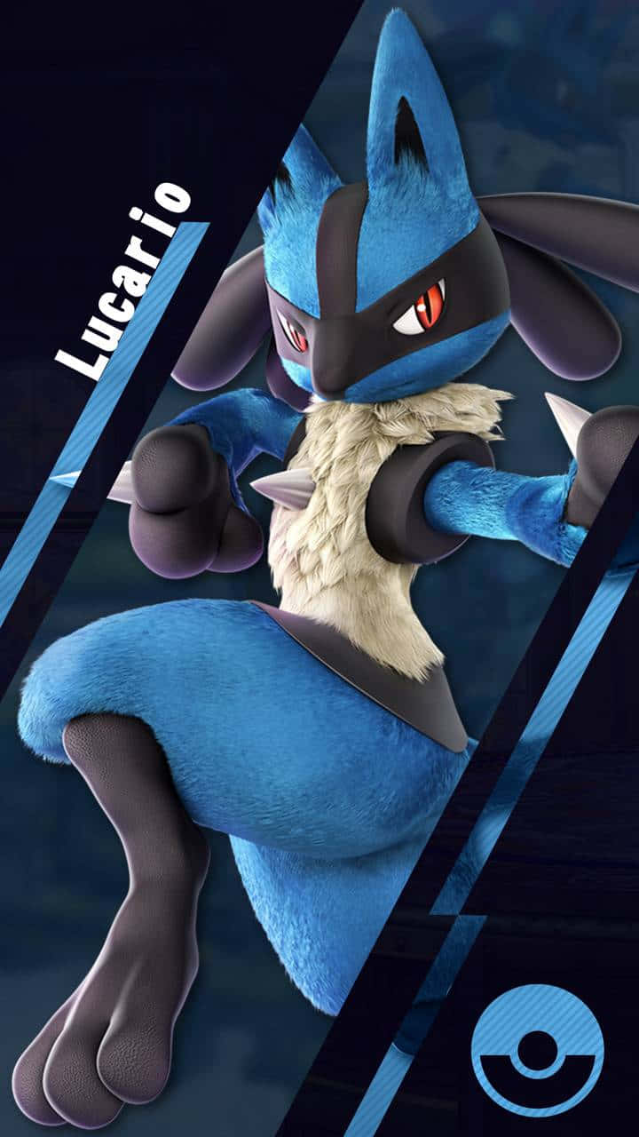 Pokemon Lucario, blue and black, fighting pose, HD Phone Wallpaper