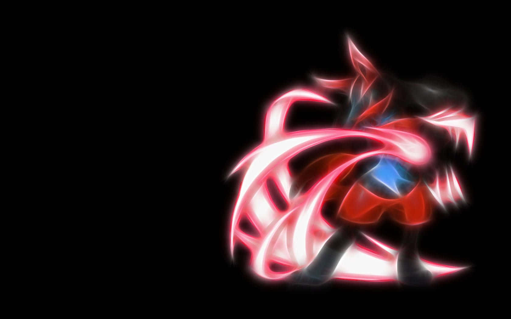 Pokemon Lucario, red, blue, HD Desktop Wallpaper