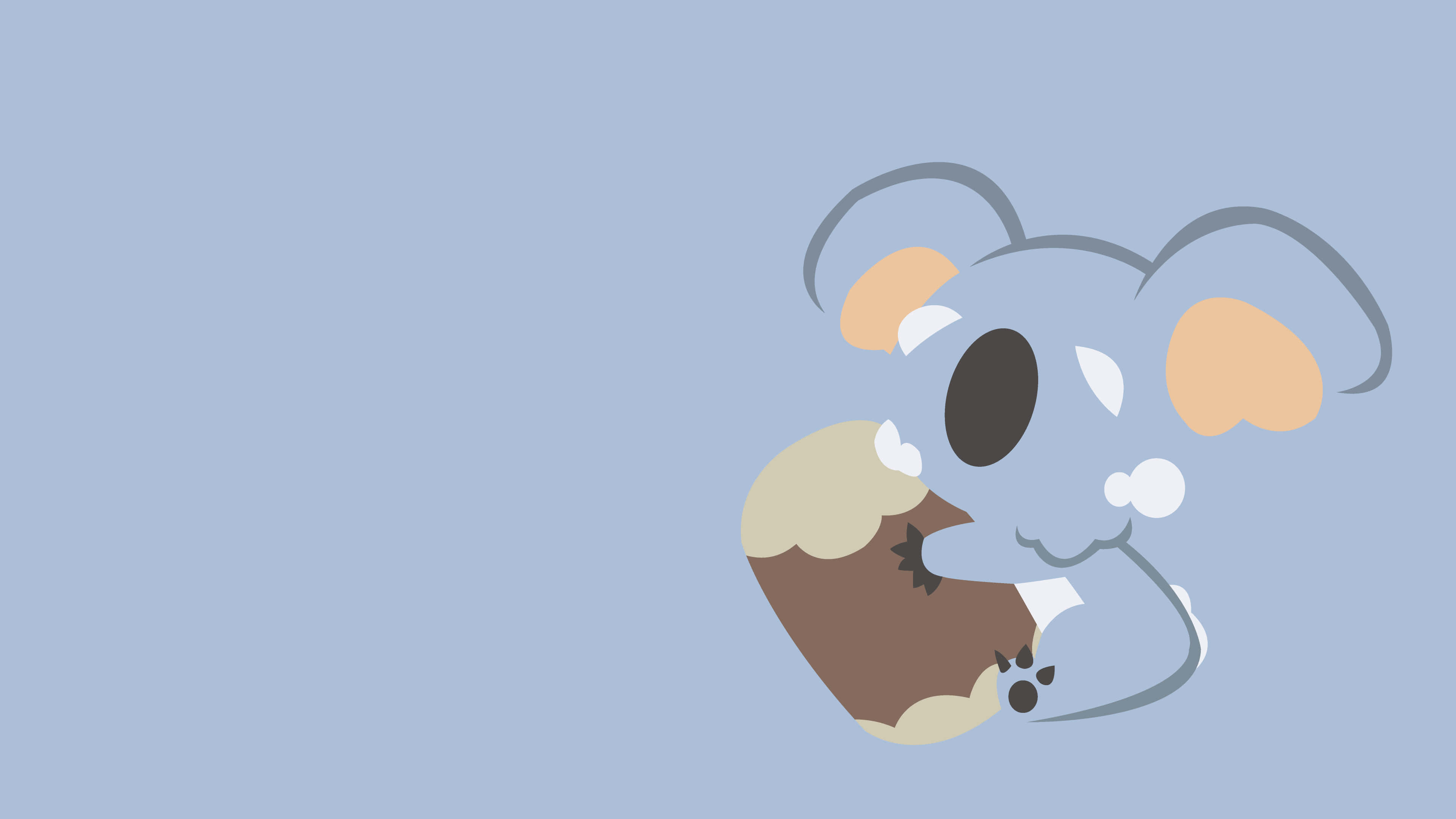 Minimalist Komala, koala, big ears, 4K Desktop Wallpaper