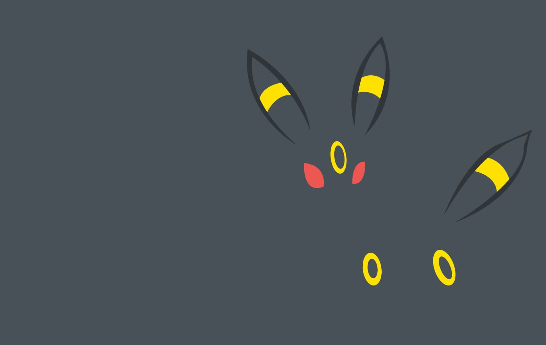 Pokemon, minimalist silhouette, dark gray, HD Desktop Wallpaper
