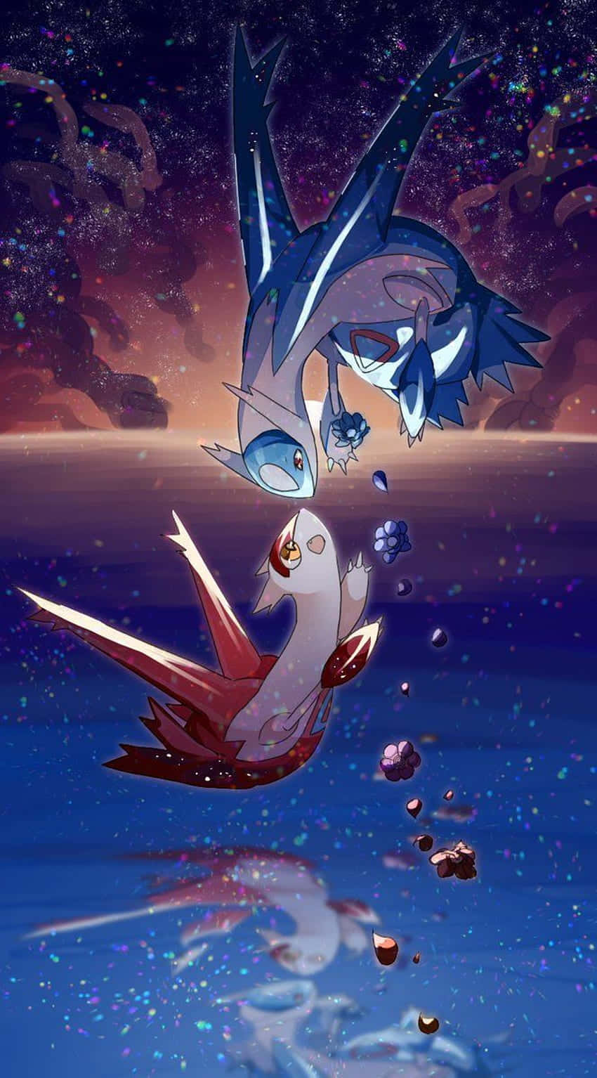 Pokemon, anime-style, starry twilight sky, HD Phone Wallpaper