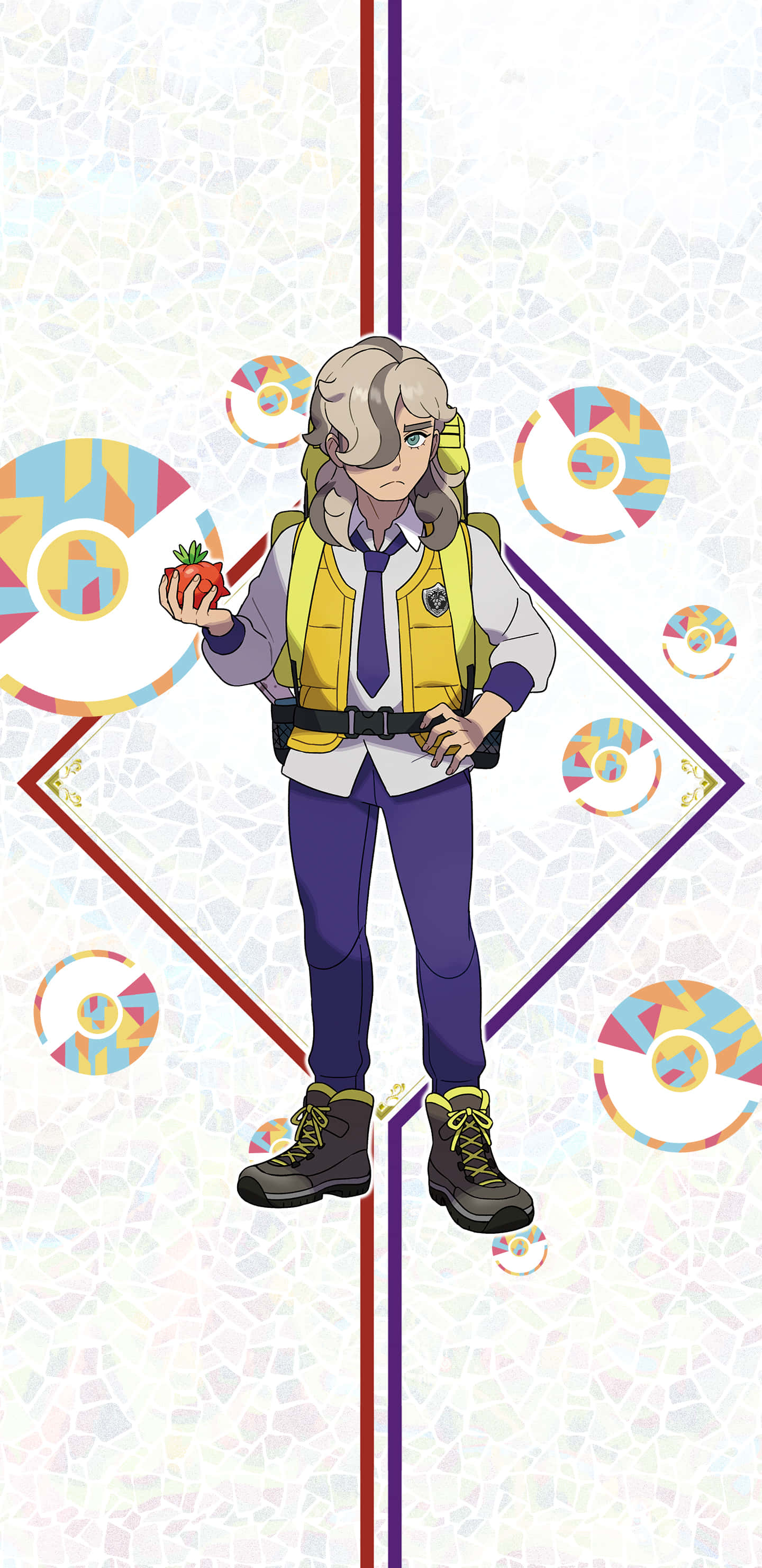 Pokemon Pfp, anime girl, gray hair, 2K Phone Wallpaper