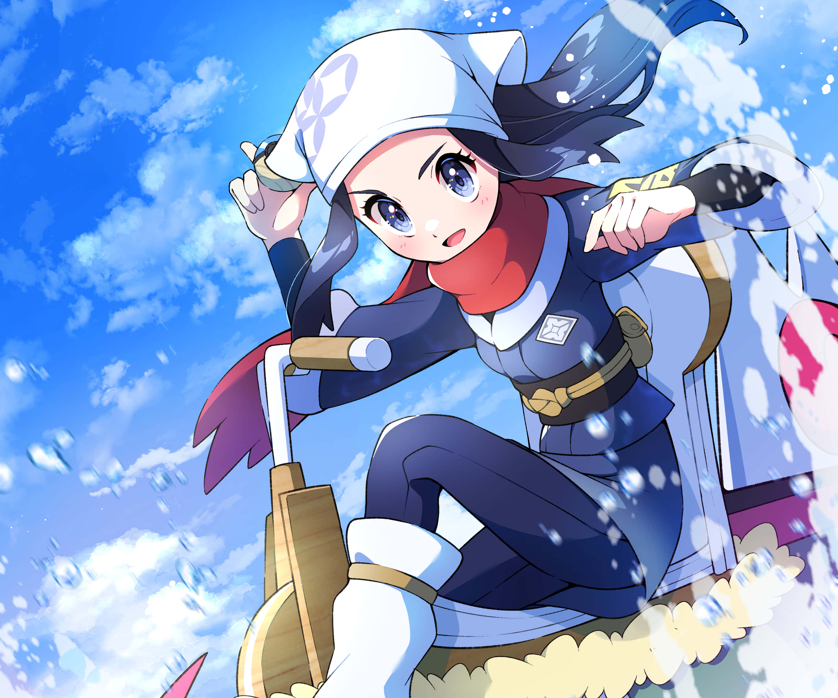 Pokemon Pfp, anime girl, blue eyes, 2K Desktop Wallpaper