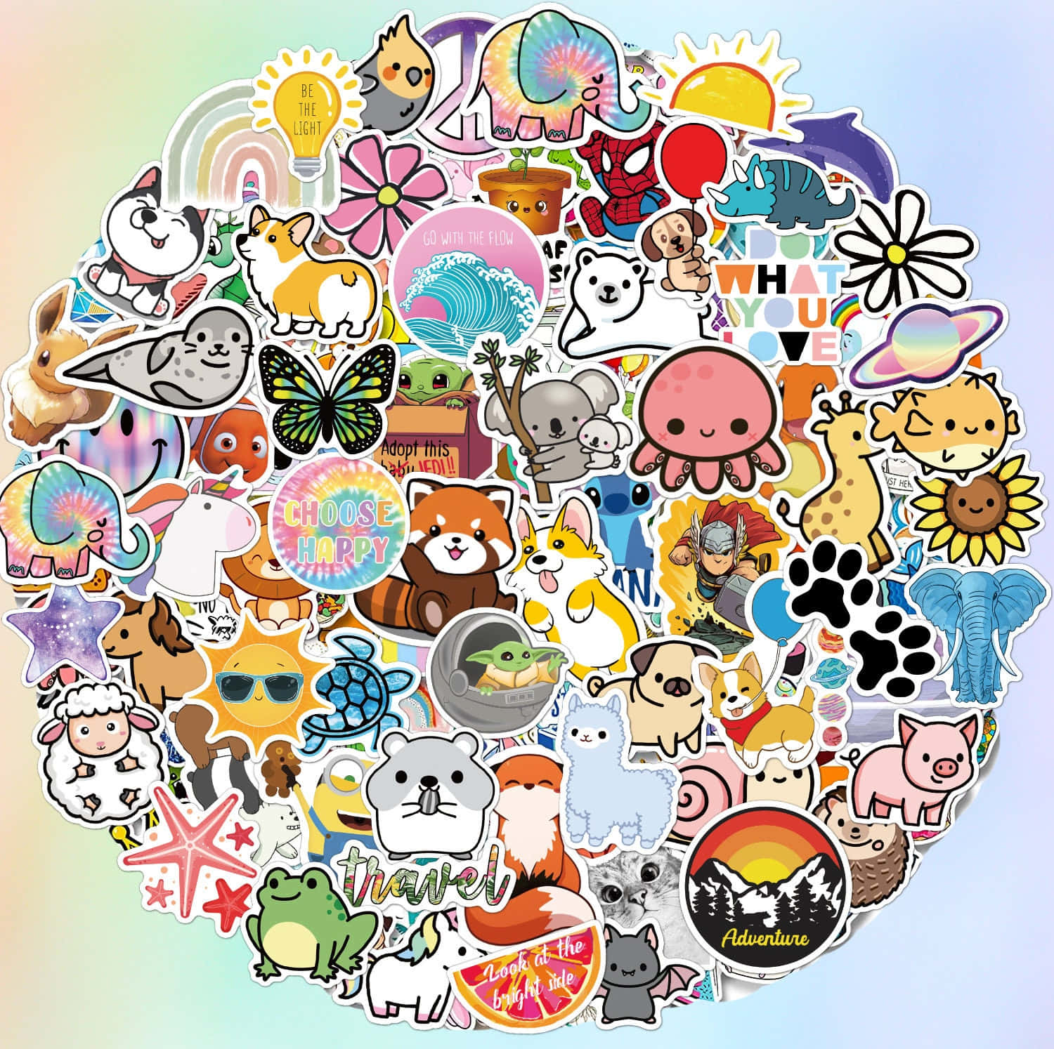 Pokemon Stickers, heart-shaped collage, colorful cartoon stickers, HD Desktop Wallpaper
