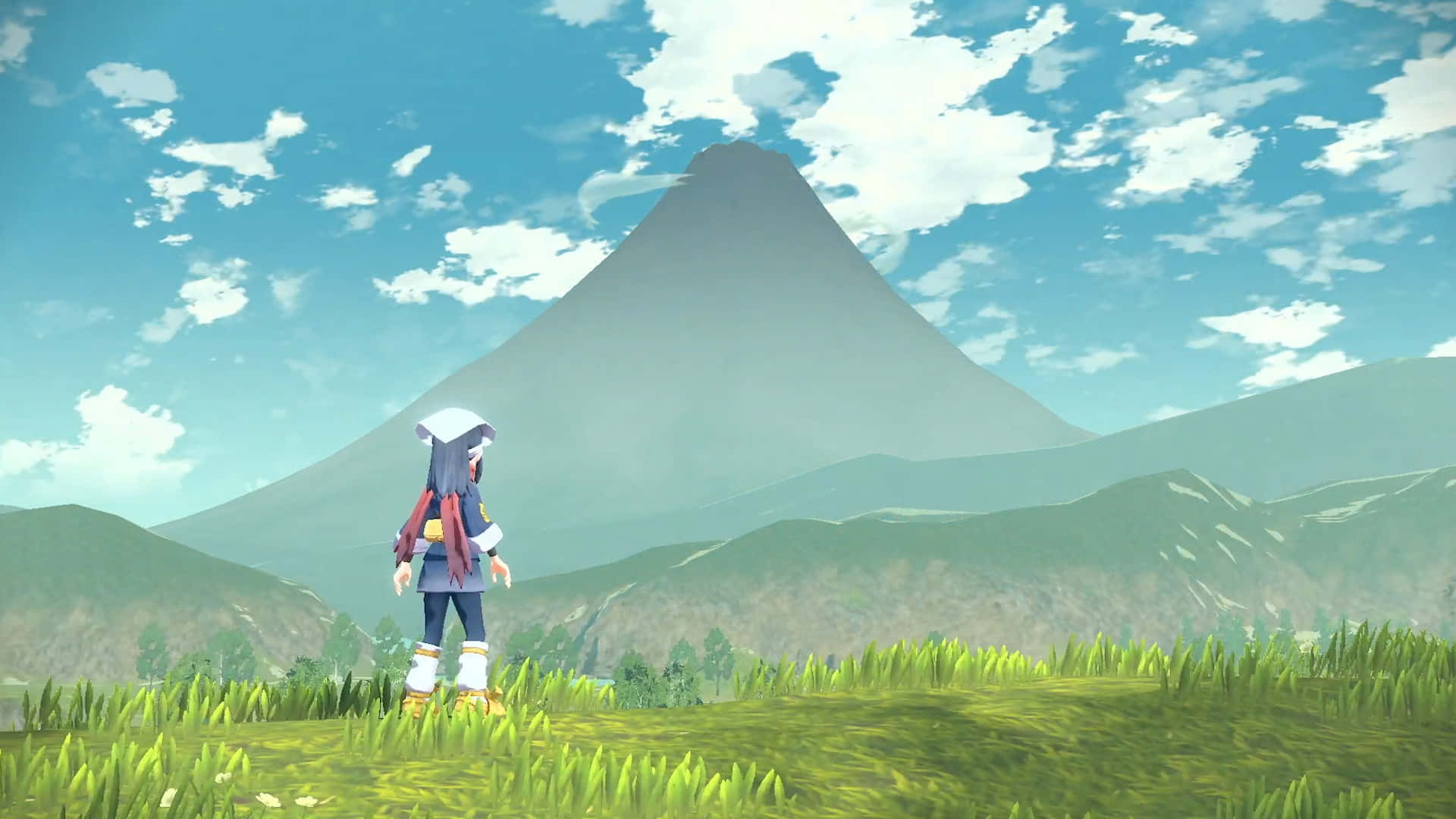 Pokemon Virtual World, anime character, grassy field, Full HD Desktop Wallpaper