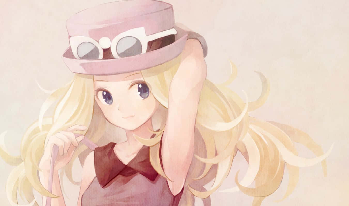 Pokemon X & Y, anime girl, long blonde hair, HD Desktop Wallpaper