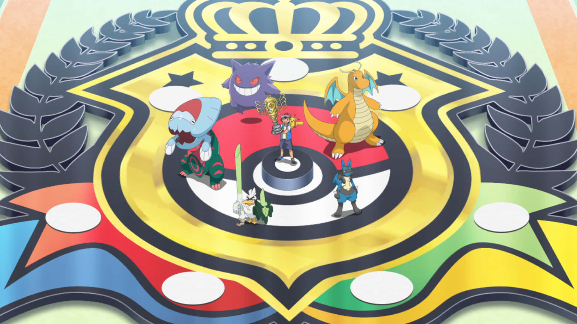 Pokemon World Championships, championship emblem, crown, Full HD Desktop Wallpaper