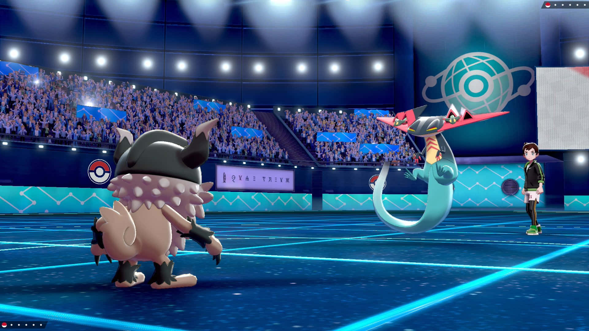 Pokemon Stadium, 1920 x 1080, stadium lights, Full HD Desktop Wallpaper