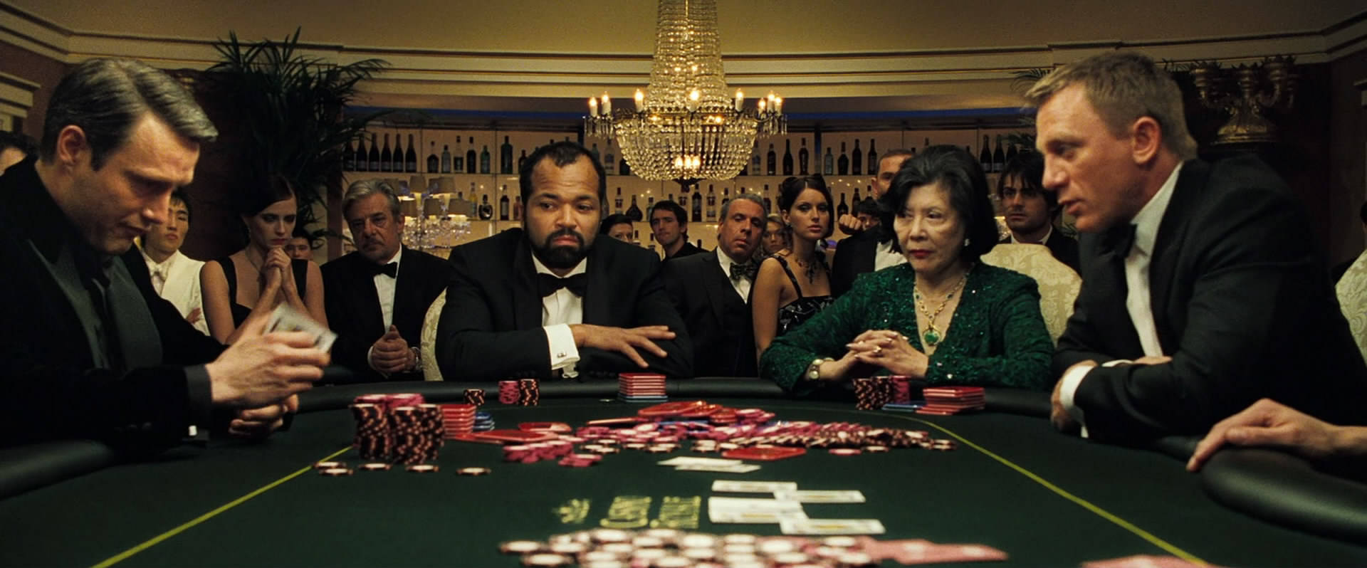 poker table, opulent casino, tuxedos, Full HD Desktop Wallpaper