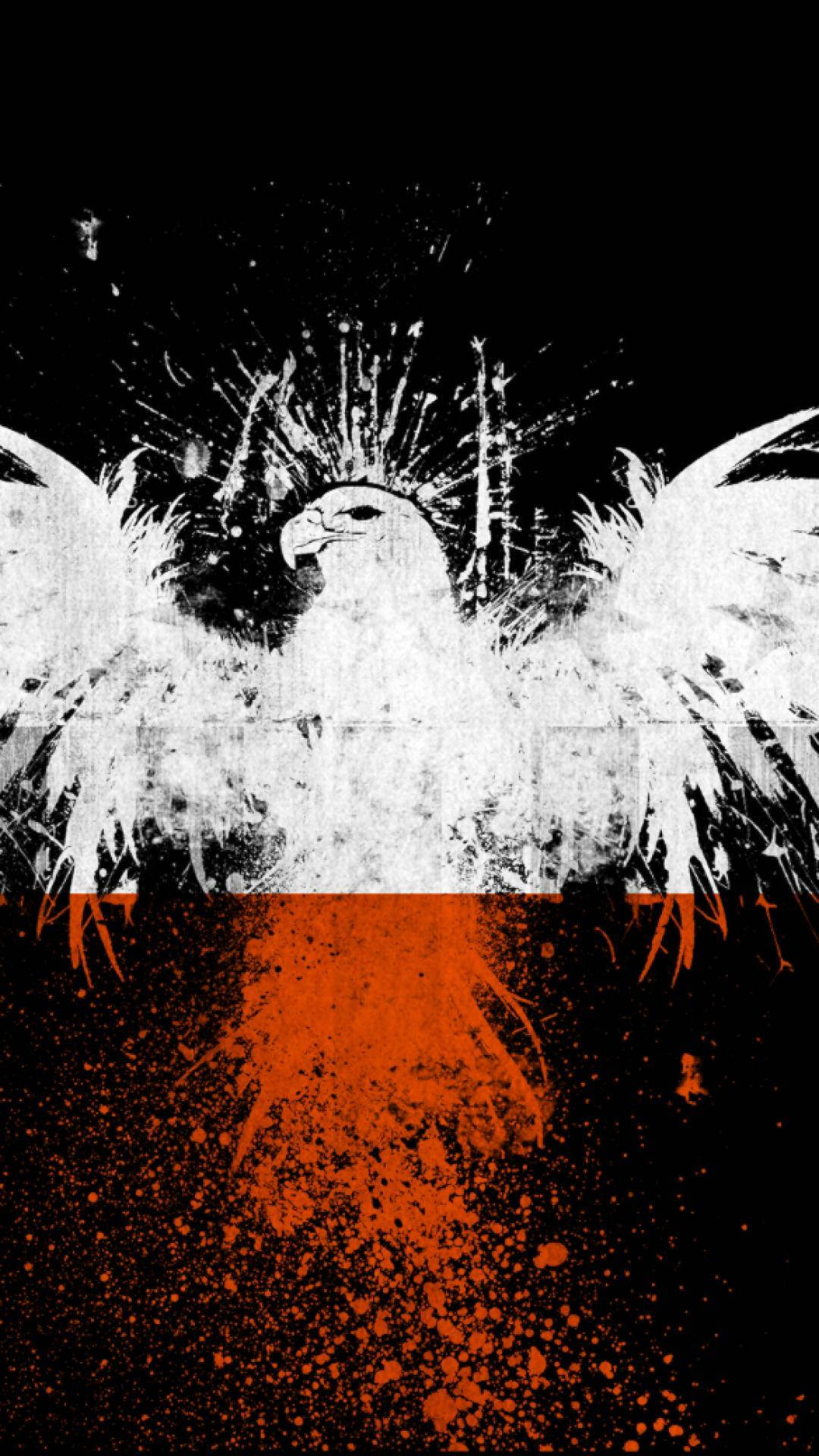 Poland flag, mobile eagle, white eagle, Full HD Phone Wallpaper