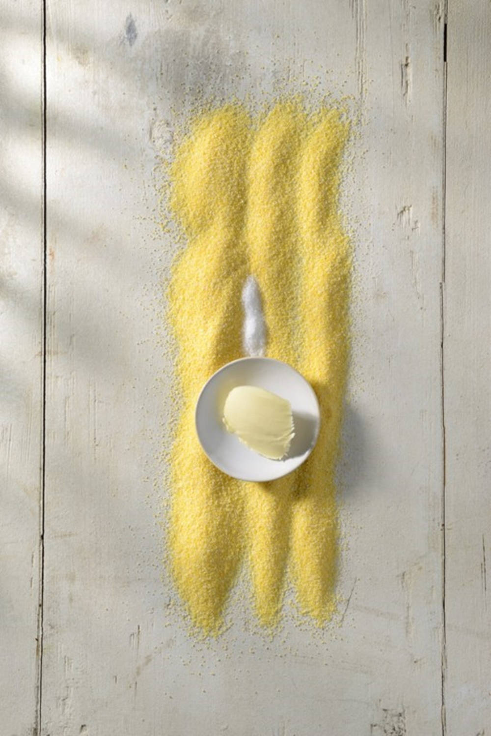 Polenta, white bowl, butter, HD Phone Wallpaper