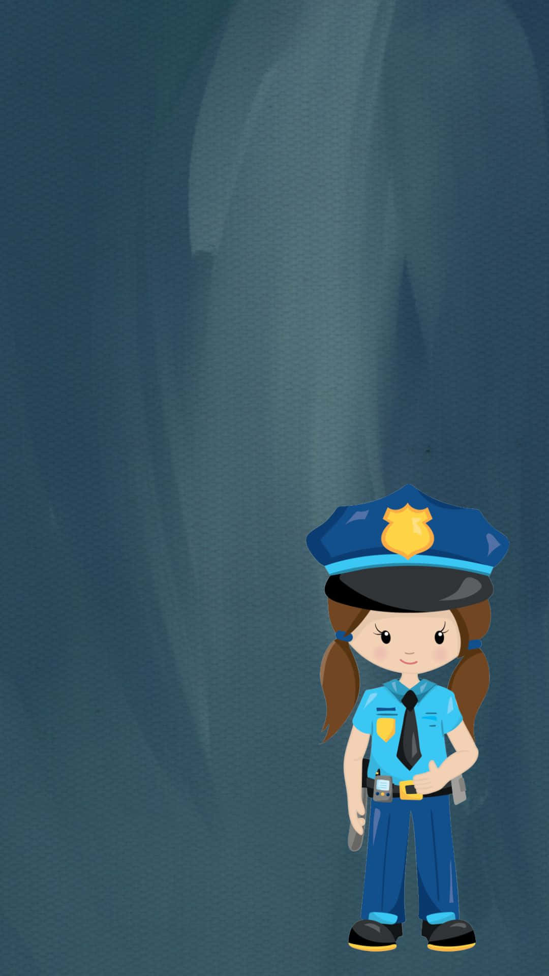 cop, policewoman, blue uniform, Full HD Phone Wallpaper