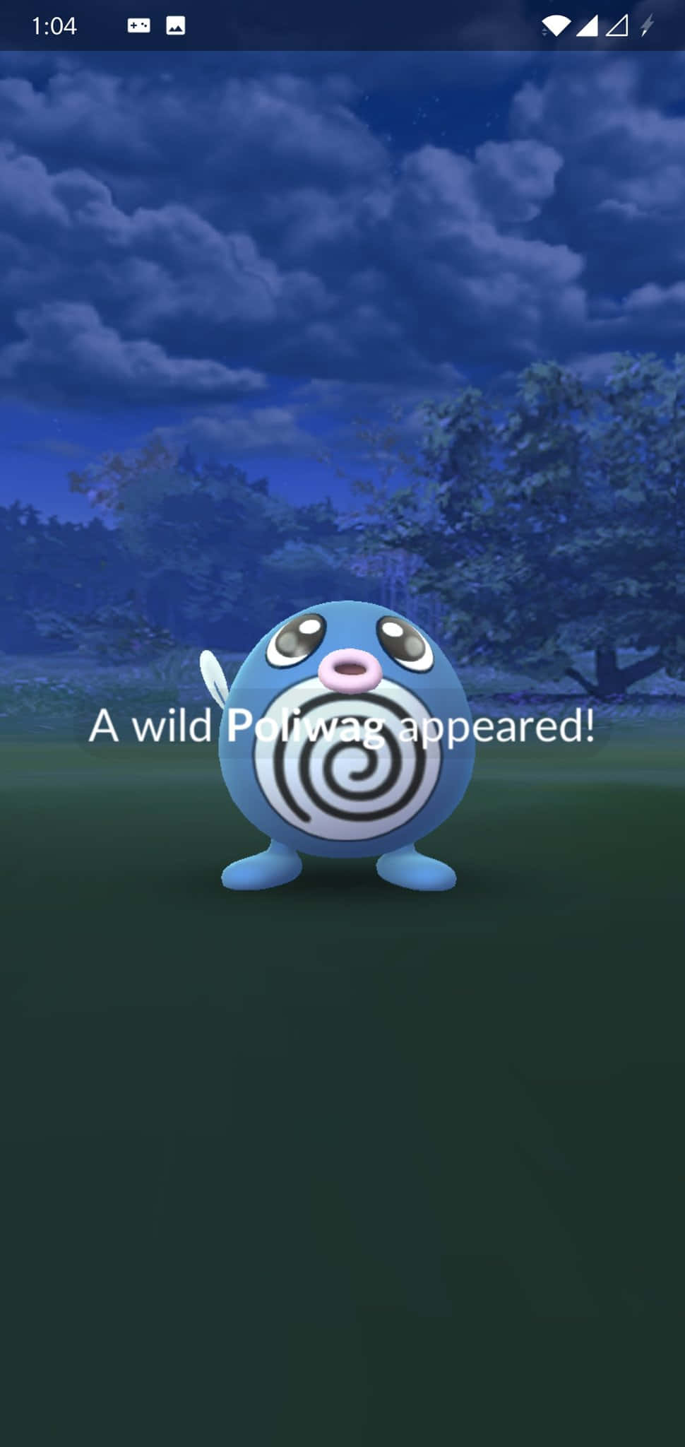 Poliwag, blue, spiral pattern, Full HD Phone Wallpaper