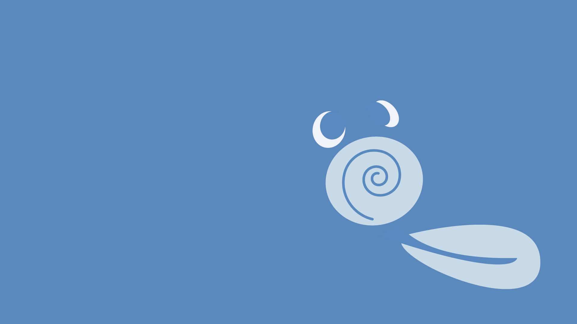 Poliwag, white, blue, Full HD Desktop Wallpaper