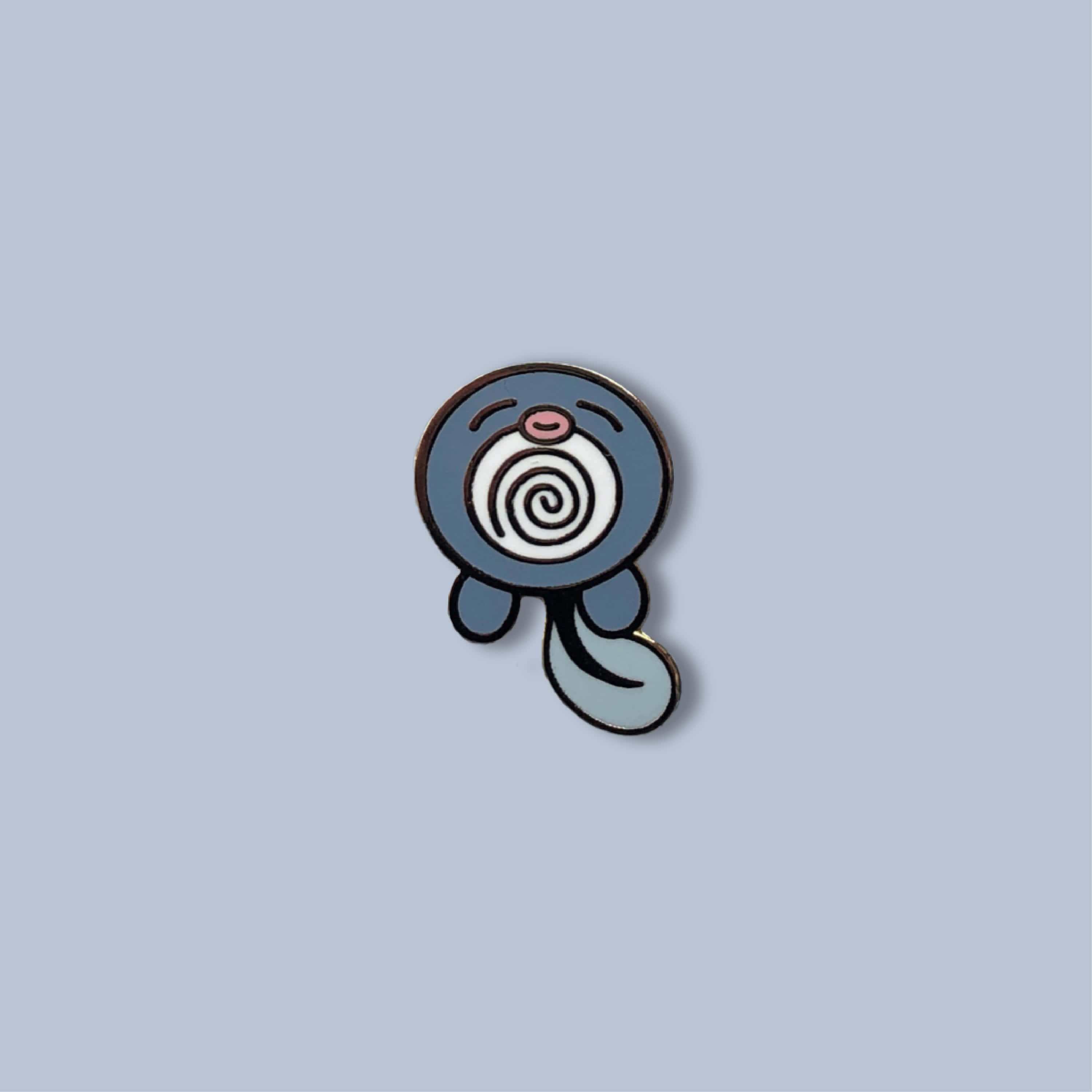 Poliwag, blue spiral-patterned, pink nose, 2K Desktop Wallpaper