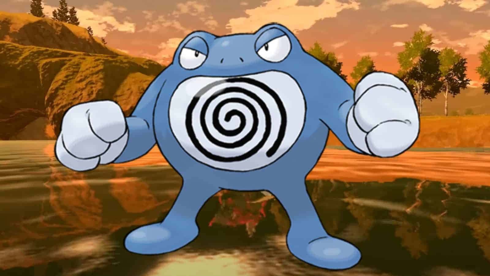 Poliwrath, blue, frog-like, HD Desktop Wallpaper