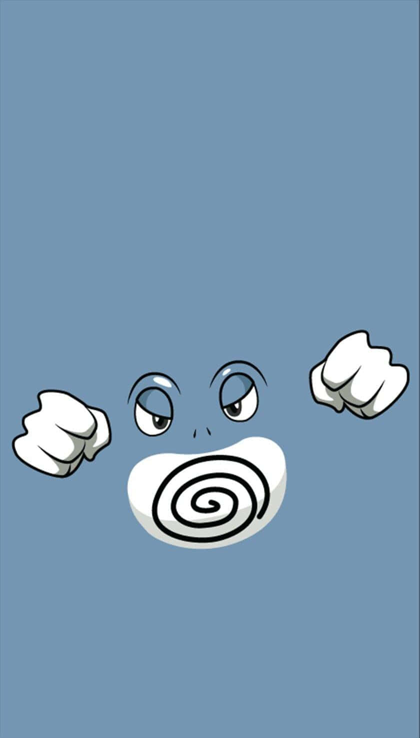 Poliwrath, white spiral-faced, angry eyes, HD Phone Wallpaper