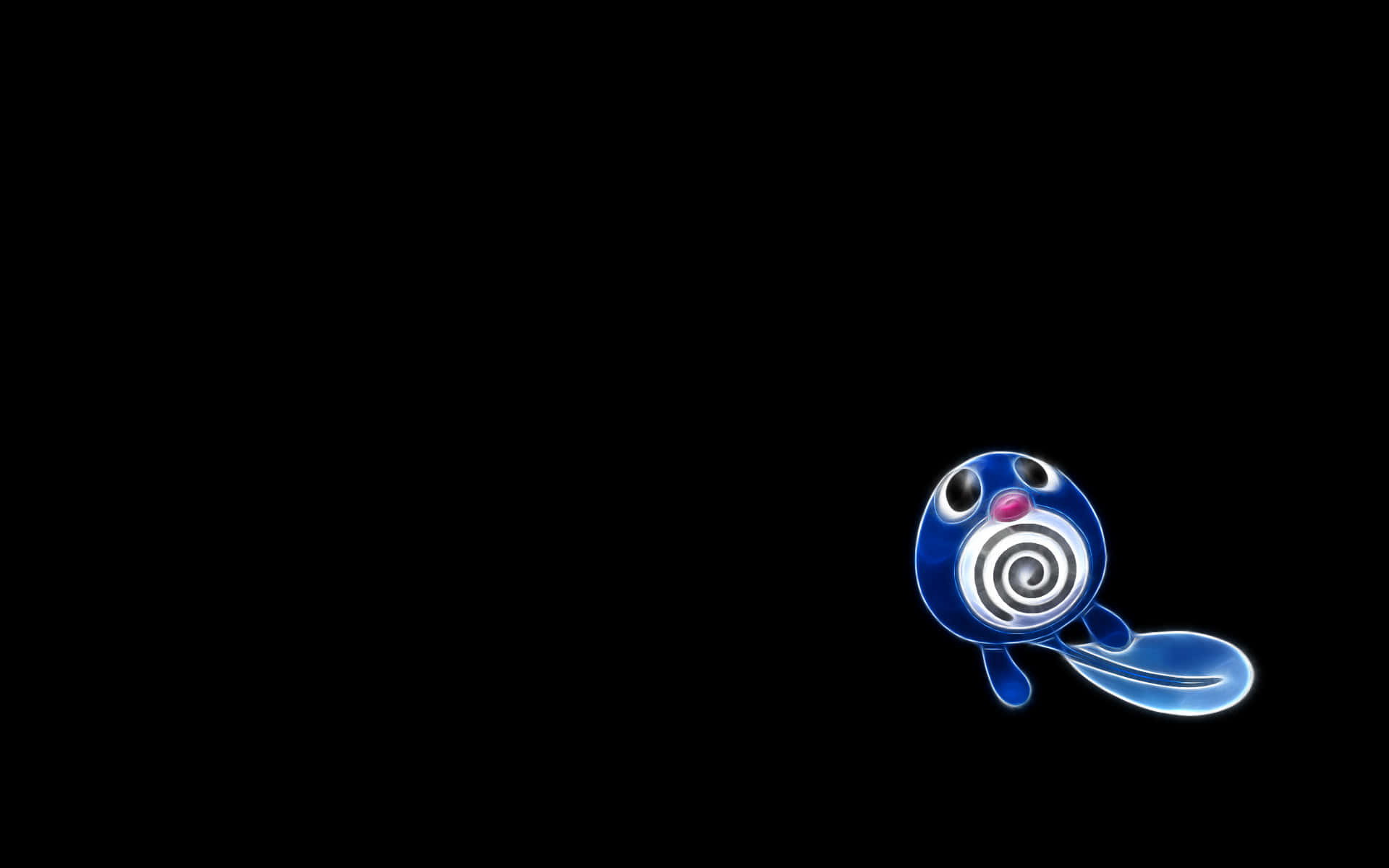 glowing blue, spiral face, cartoon character, Full HD Desktop Wallpaper
