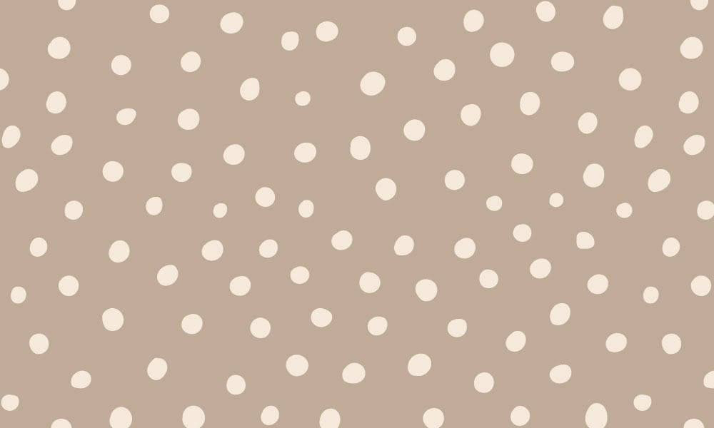 beige background, white polka dots, varying sizes, SD Desktop Wallpaper