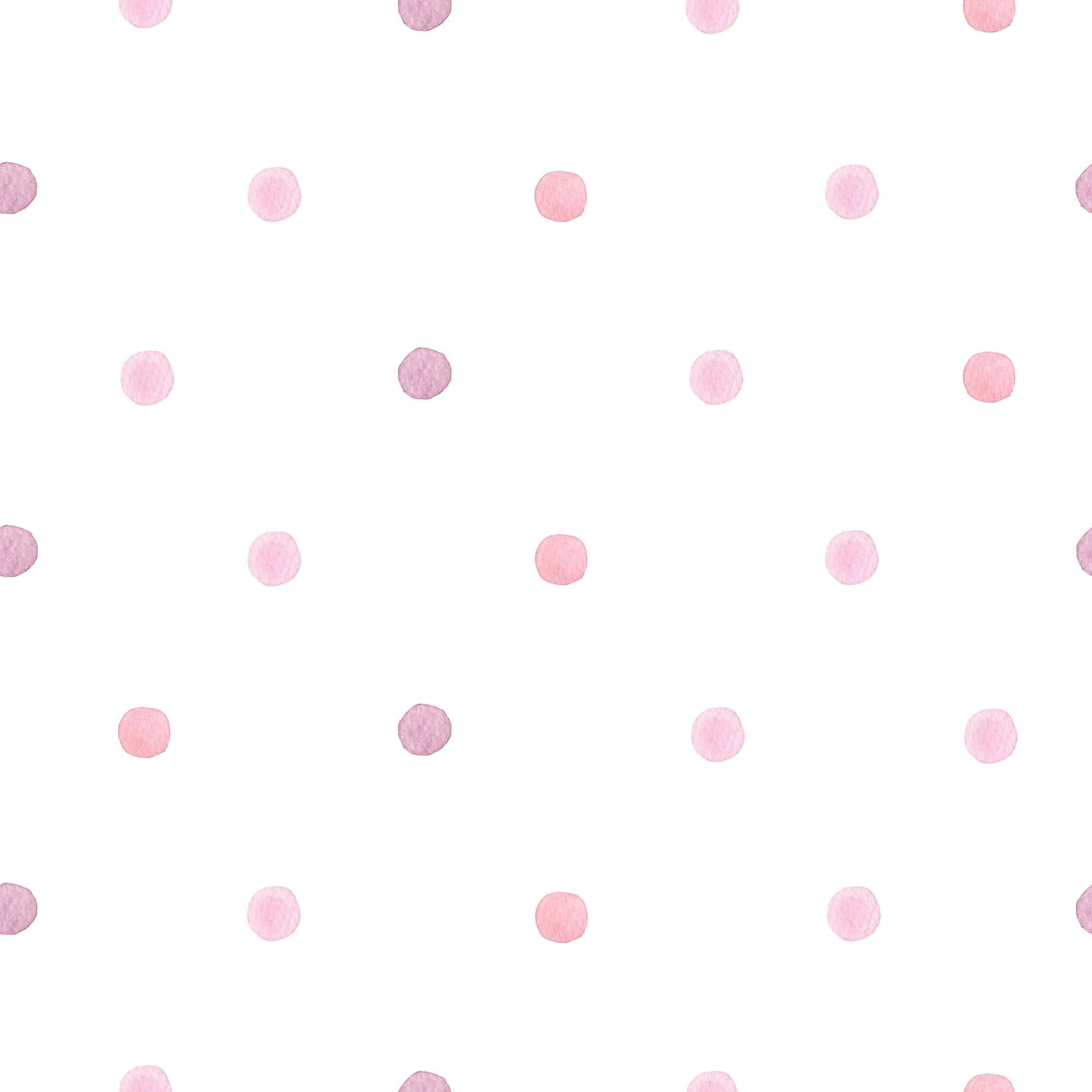 pink and white polka dot, soft watercolor pink, white background, Full HD Desktop Wallpaper