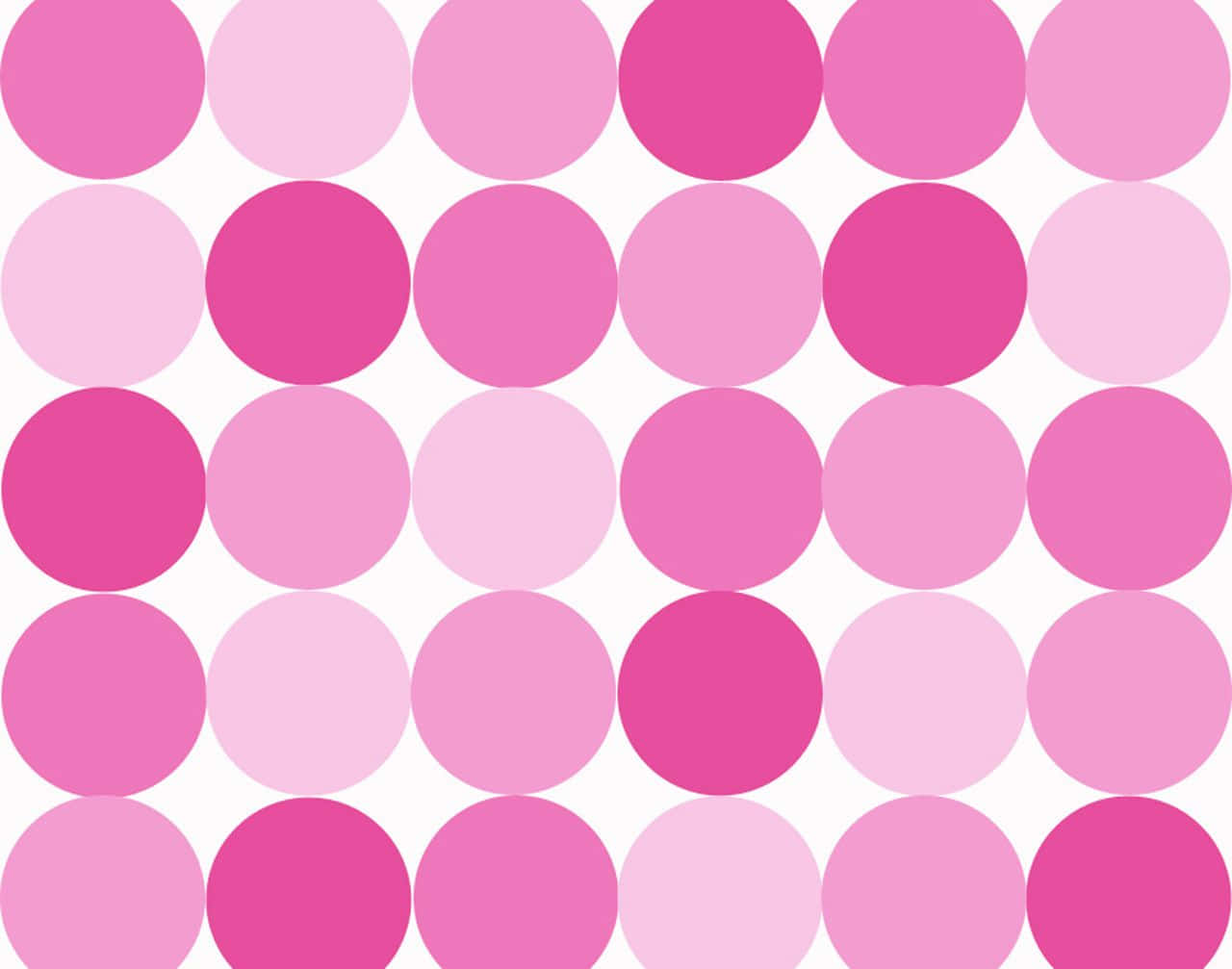 pink polka dot, soft pink circles, varying shades, HD Desktop Wallpaper