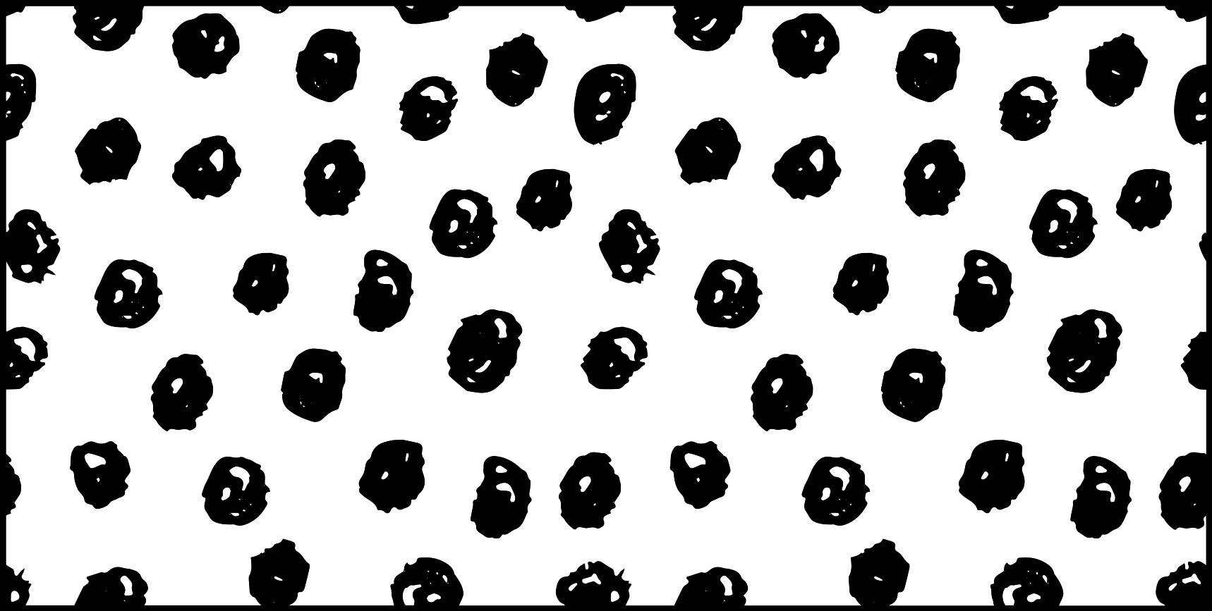 Scribble Black Dot iPhone, black abstract scribble dots, stark white background, HD Desktop Wallpaper