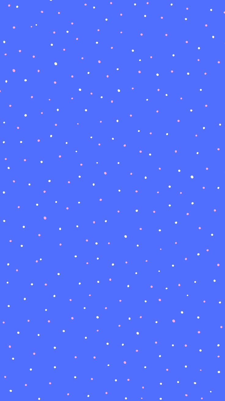 tiny polka dots, blue, white specks, HD Phone Wallpaper