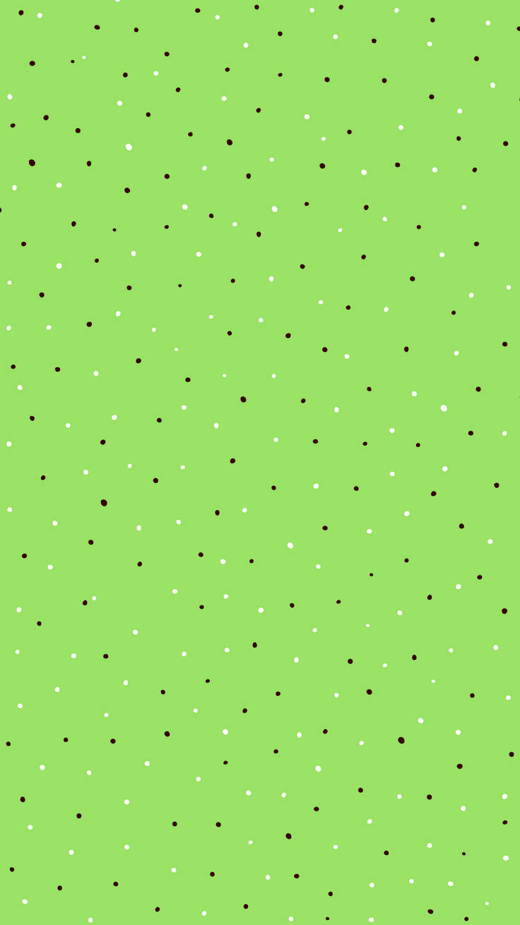 black white polka dots, lime green, abstract pattern, HD Phone Wallpaper