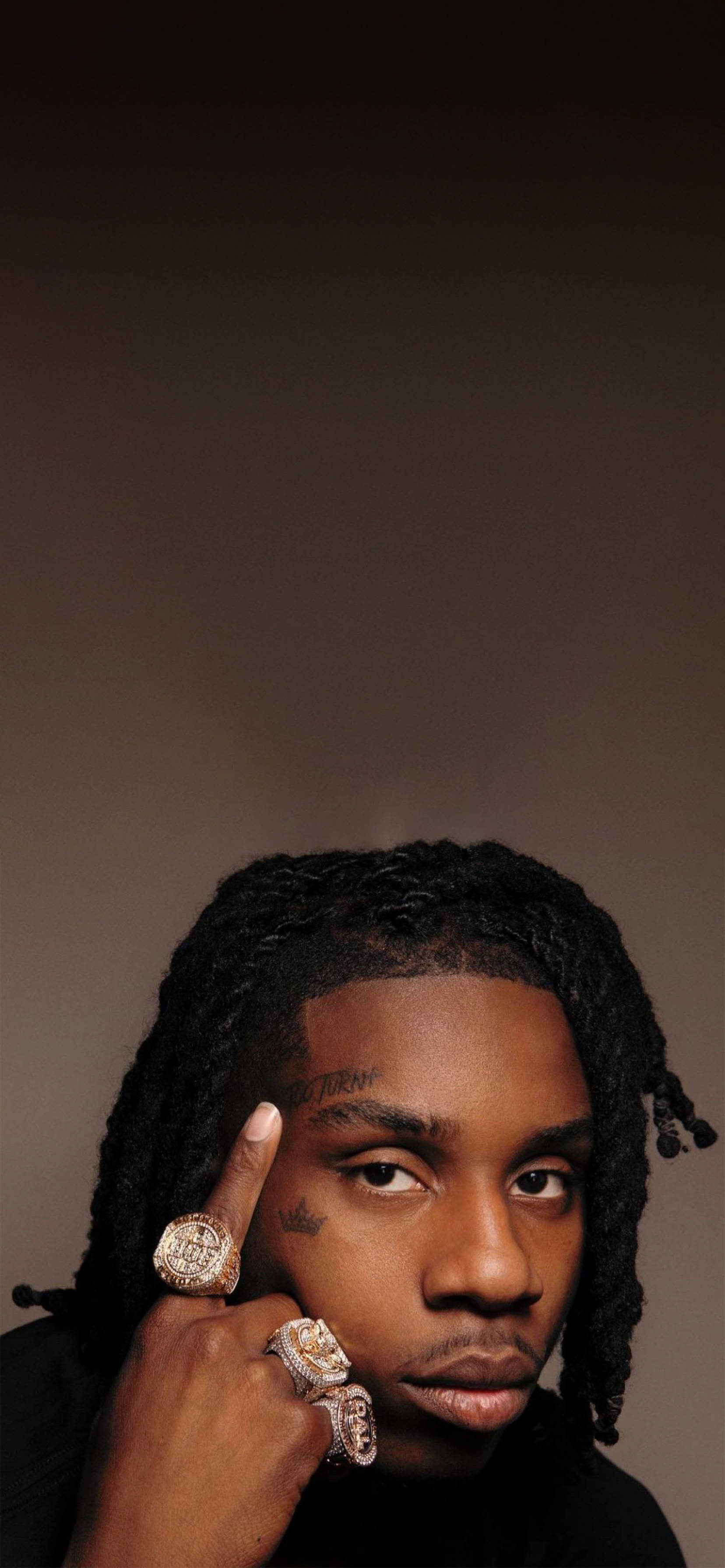 Polo G, braided hair, diamond rings, 2K Phone Wallpaper
