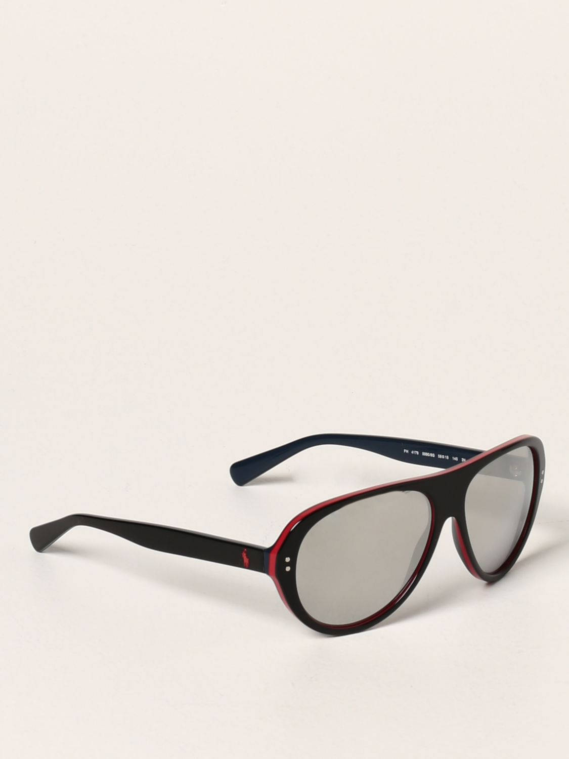 Polo, black and red framed sunglasses, gray lenses, HD Phone Wallpaper