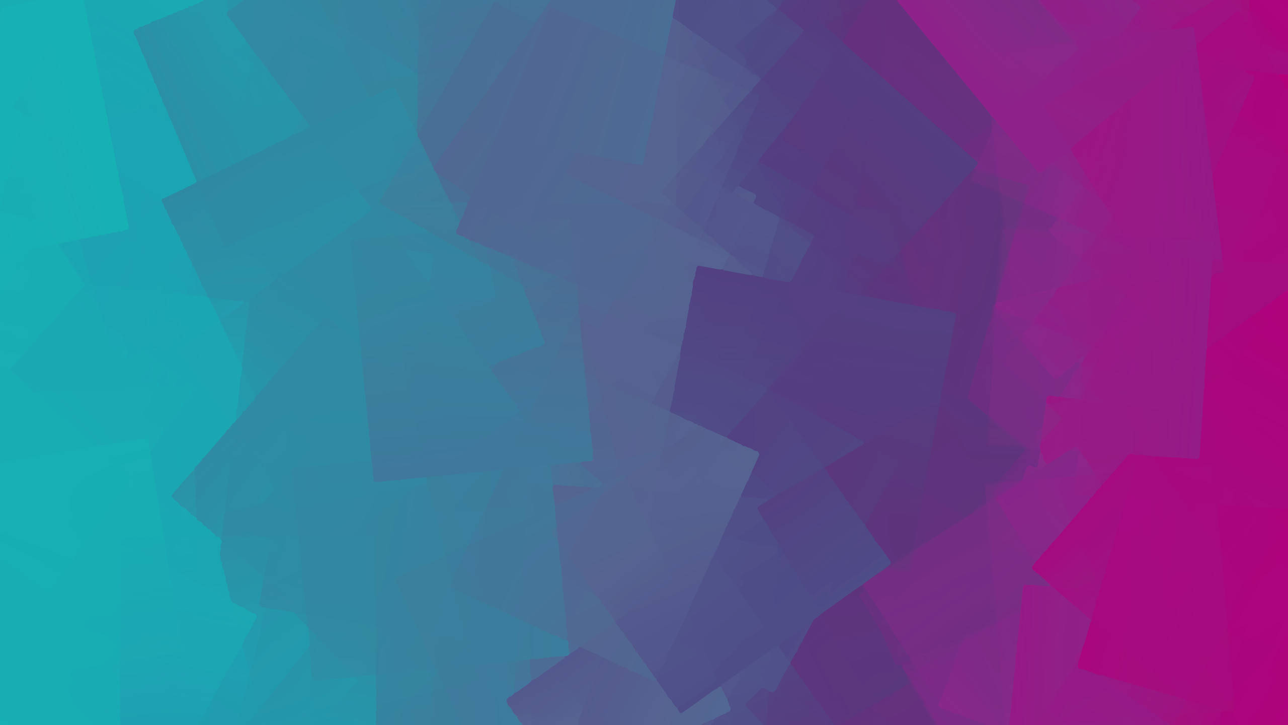 Cyan, low poly, gradient, 2K Desktop Wallpaper