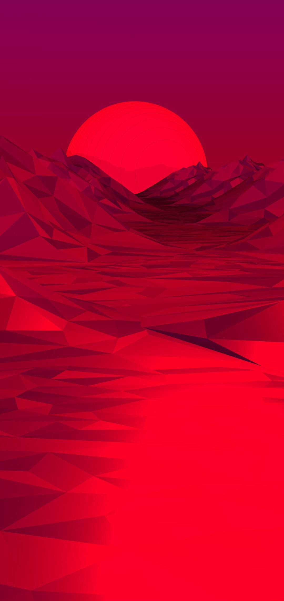 iPhone 11 Pro Max, 4K, poly mountains, Full HD Phone Wallpaper