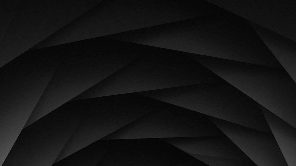 Dark Laptop, Polygon Shapes, Monochrome Black, SD Desktop Wallpaper