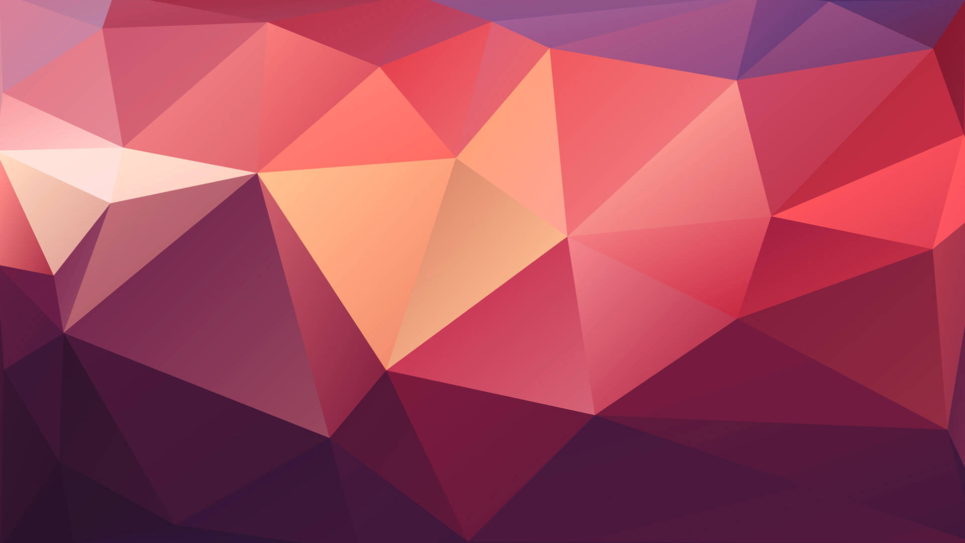 Polygon Art, red, pink, Full HD Desktop Wallpaper