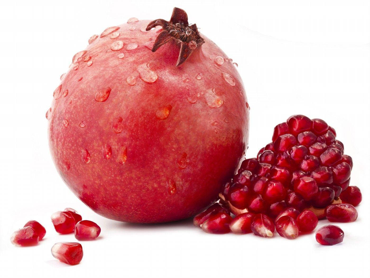 pomegranate, seeds, water droplets, HD Desktop Wallpaper