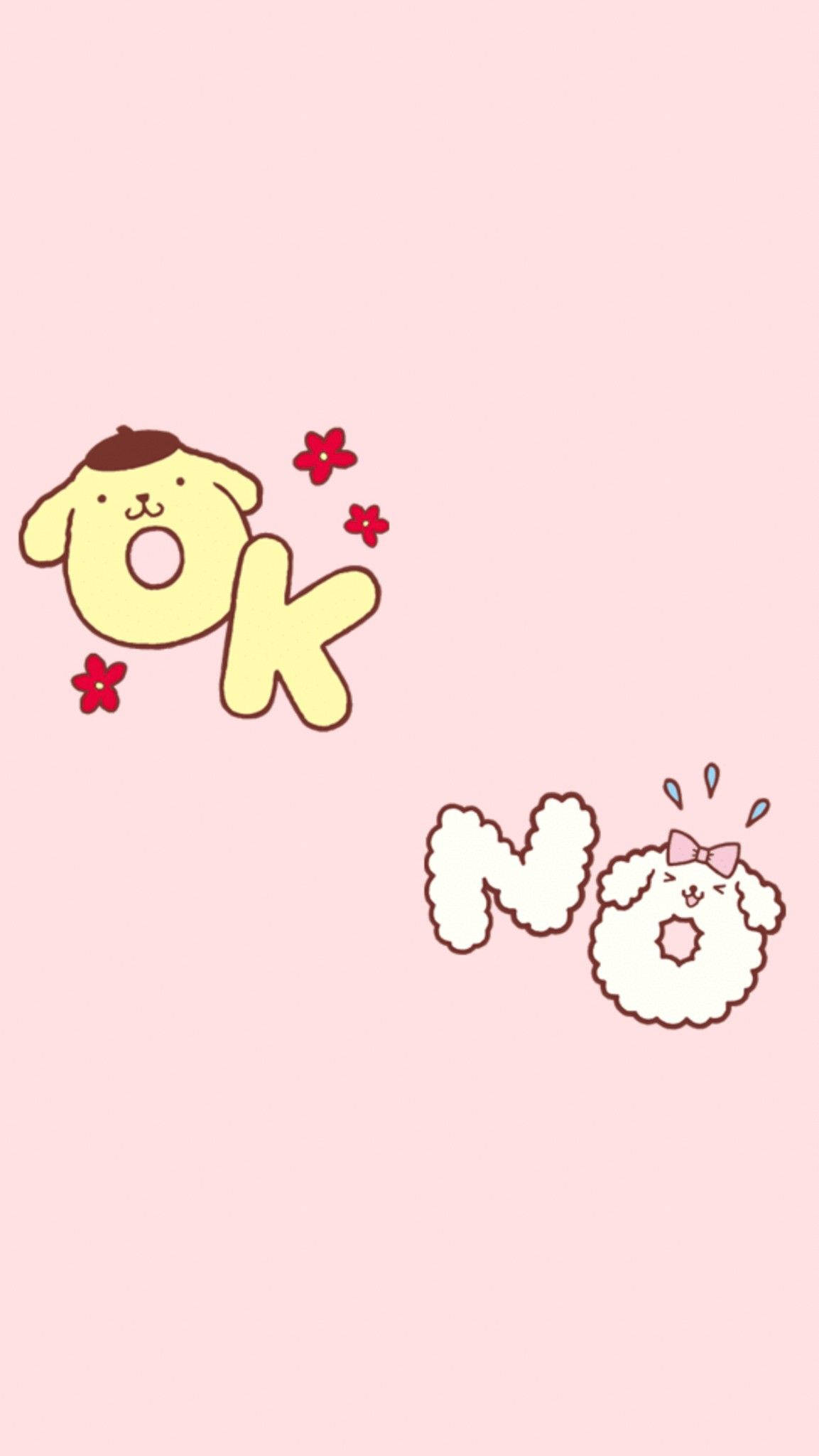 Pompompurin, OK, NO, Full HD Phone Wallpaper