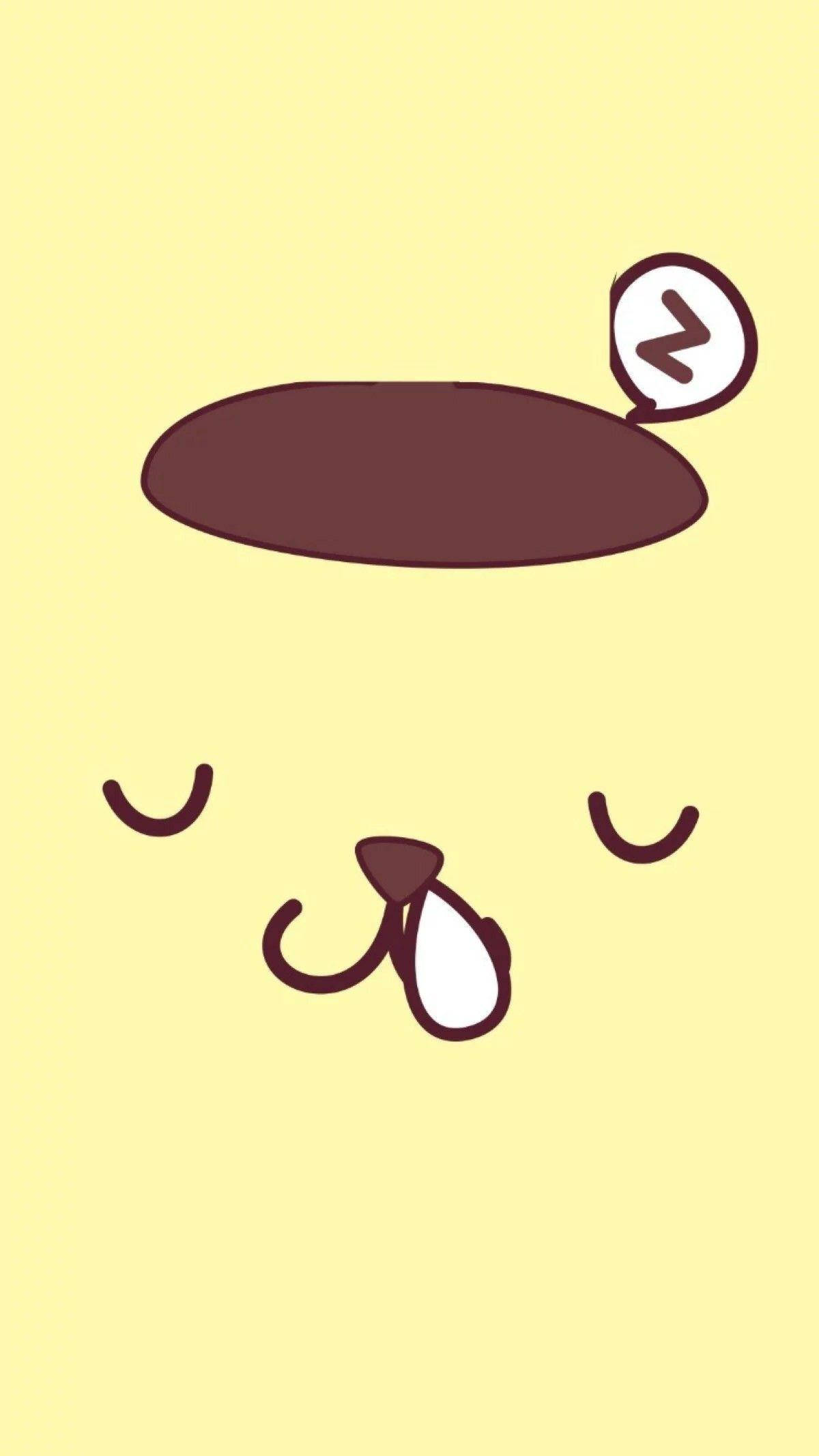 Pompompurin HD, kawaii hat, sleep bubble, Full HD Phone Wallpaper