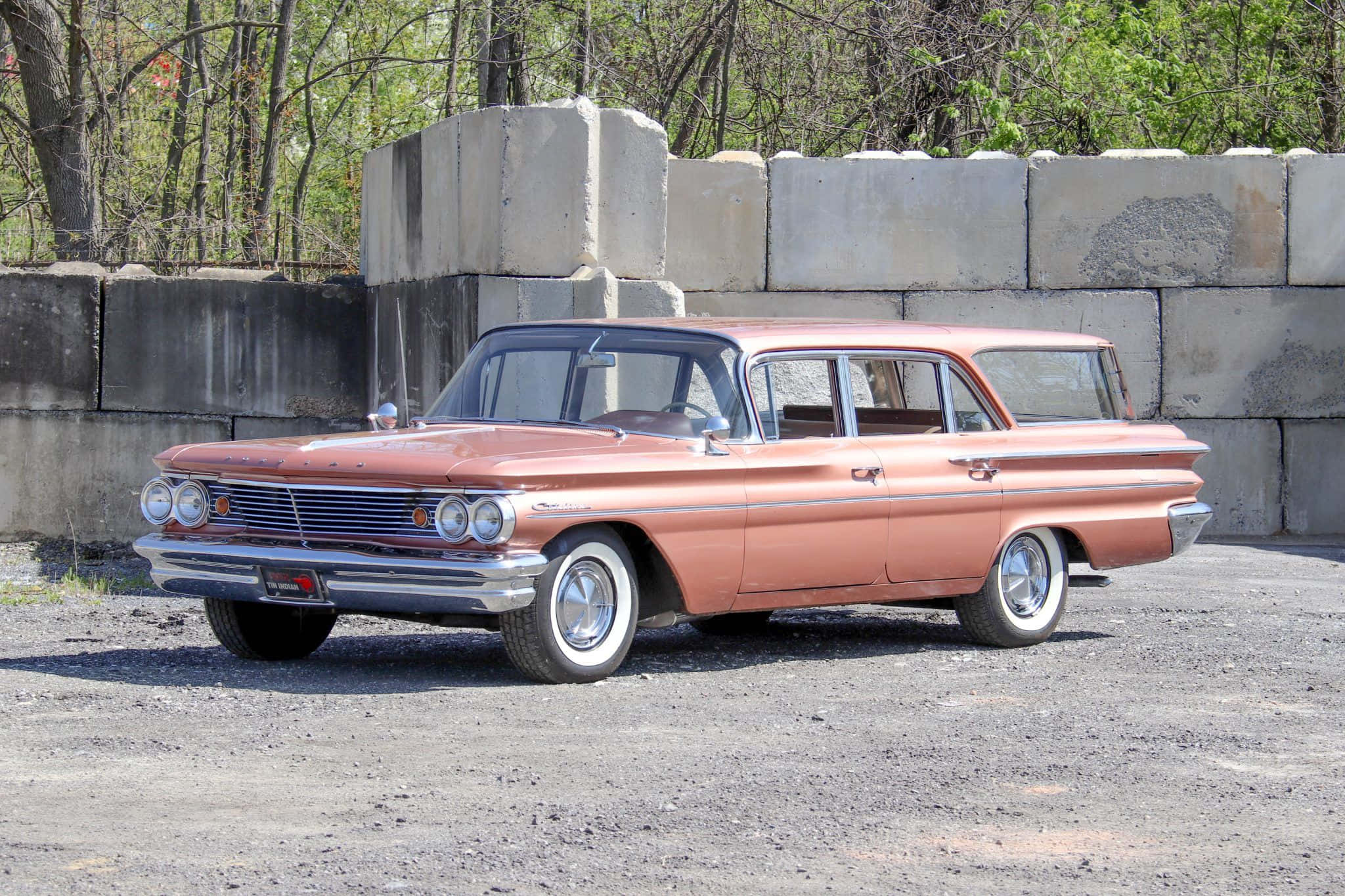 Pontiac Catalina, copper-colored, station wagon, Full HD Desktop Wallpaper