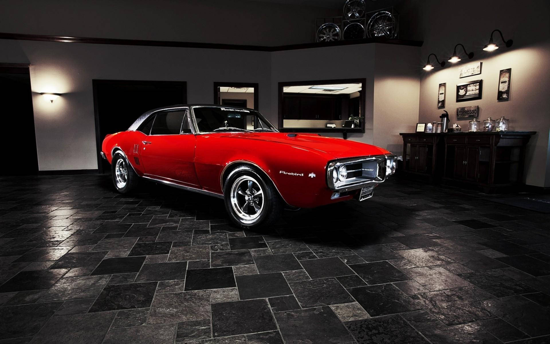 Pontiac Firebird, red, 2002, Full HD Desktop Wallpaper