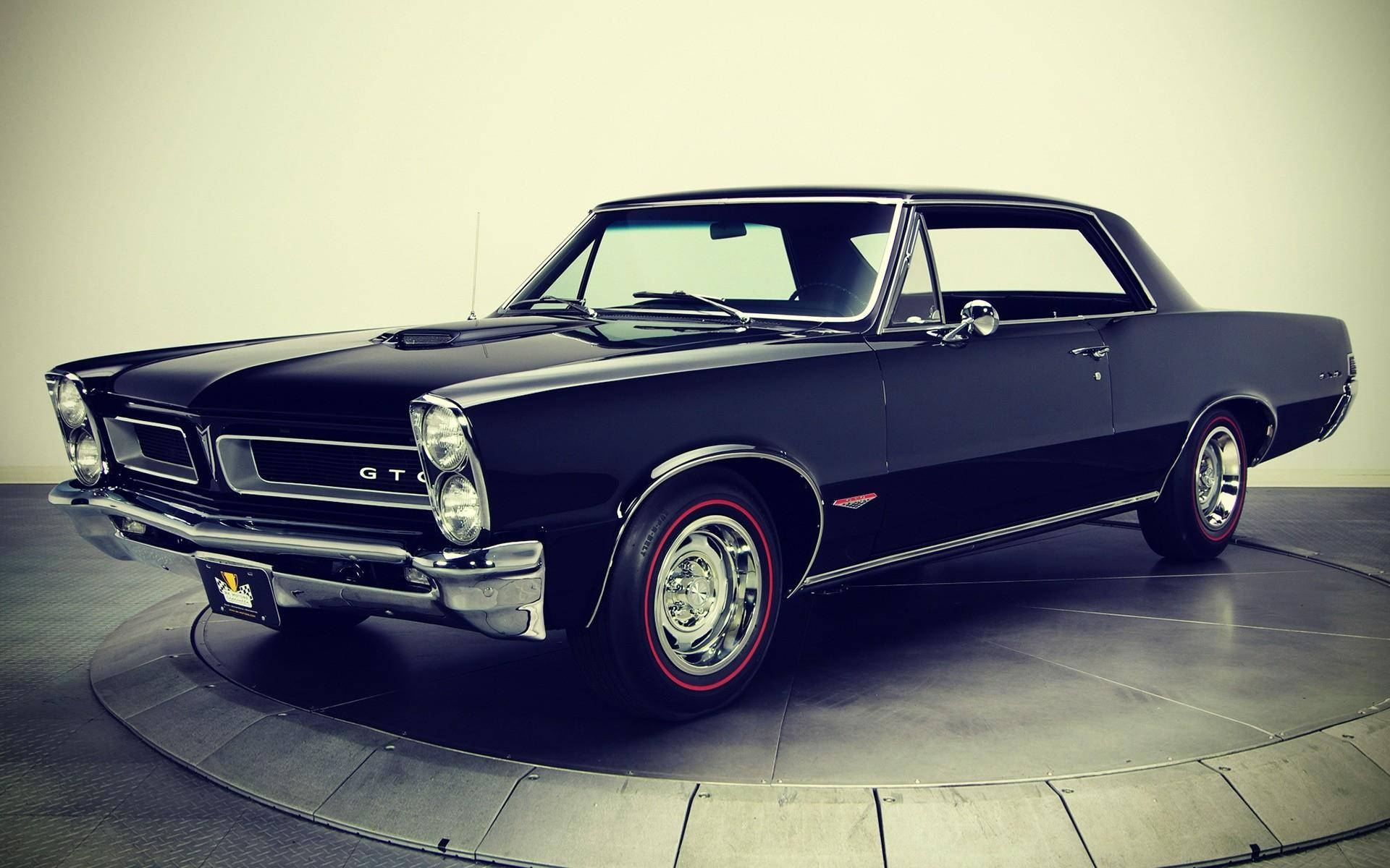 Pontiac GTO, 1960s, black, Full HD Desktop Wallpaper